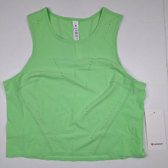 lululemon athletica Tops - Lululemon Athletica Womens Swift Ventilated Running Tank Size 10 Green